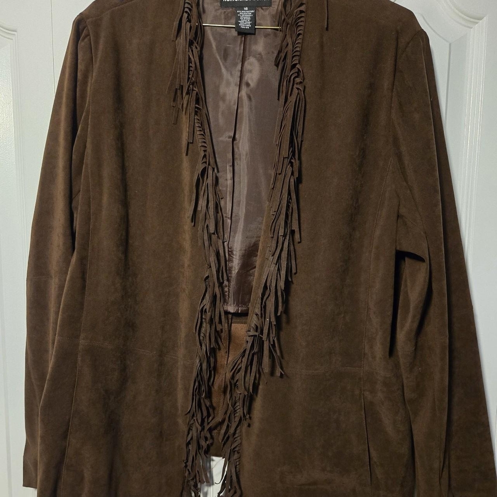 Vintage Norton McNaughton Chocolate Fringe Jacket